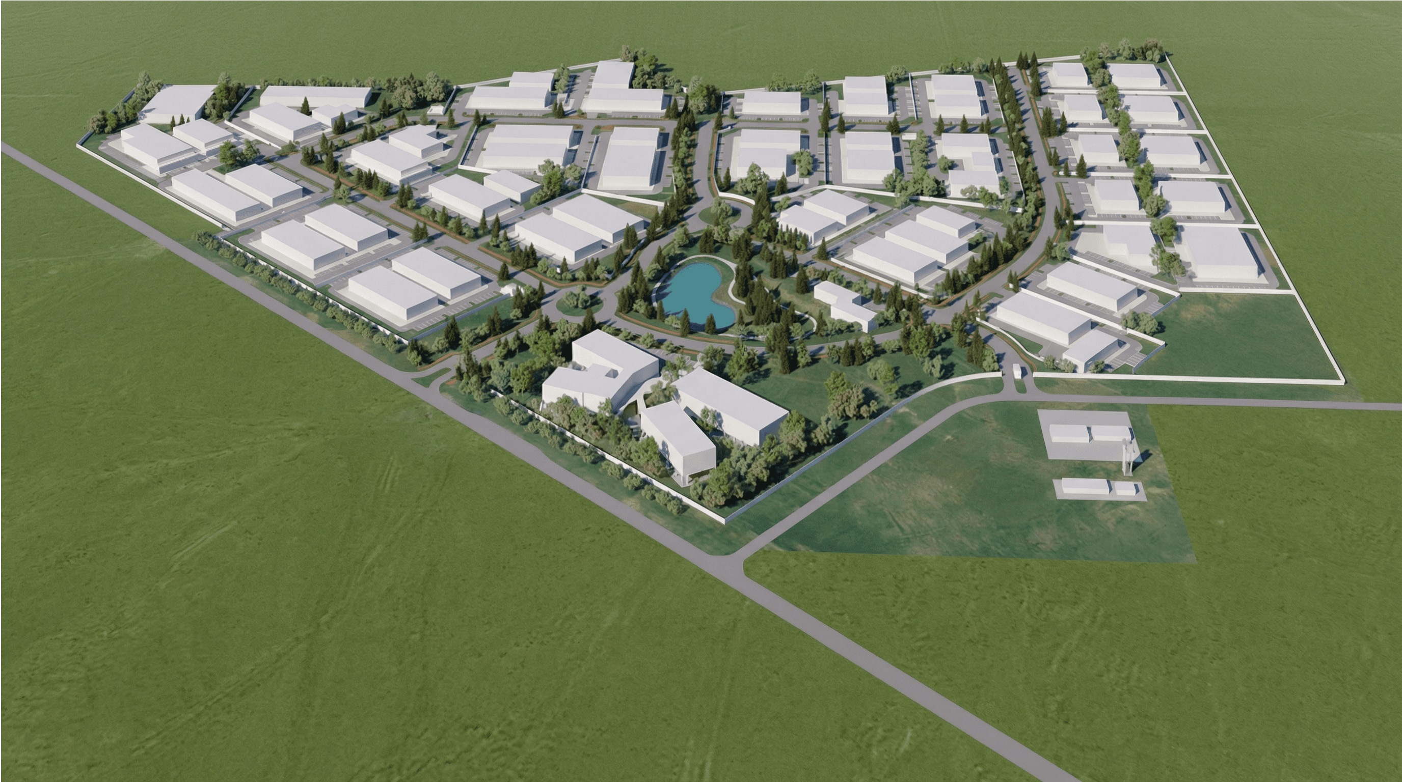 Sarawak Bioindustrial Park masterplan — 100-acre bioindustrial development