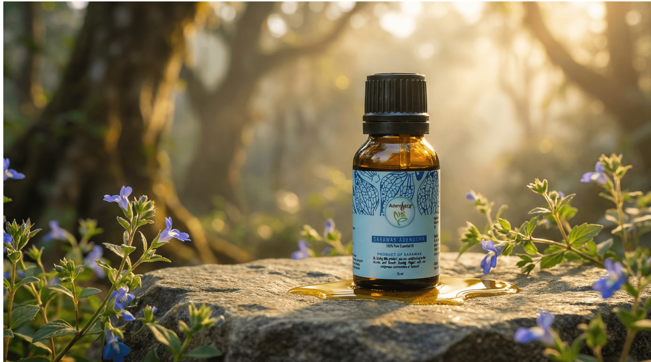AdenoSara essential oil — exclusive to Sarawak